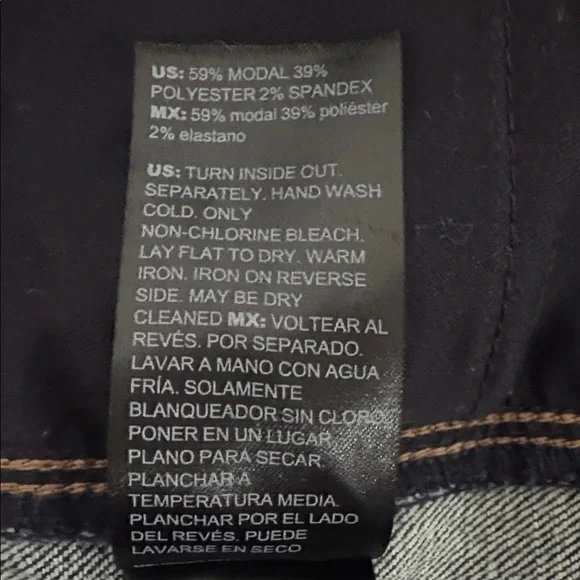 WHBM Extra High Rise Straight Pintuck Leg Medium Wash Jeans Size 8 $120 EUC KL - Picture 13 of 16